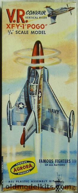 Aurora 1/48 Convair VR XFY-1 Pogo, 60-98 plastic model kit